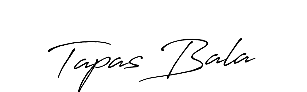 Use a signature maker to create a handwritten signature online. With this signature software, you can design (Antro_Vectra_Bolder) your own signature for name Tapas Bala. Tapas Bala signature style 7 images and pictures png