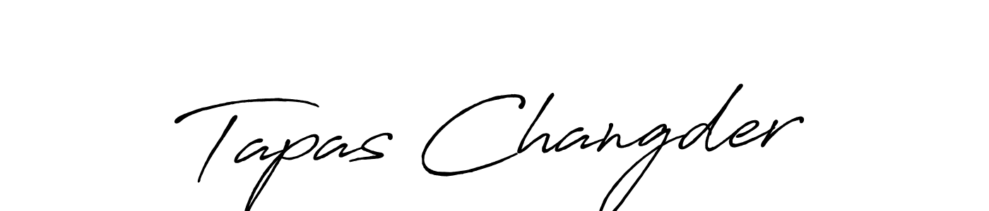 You should practise on your own different ways (Antro_Vectra_Bolder) to write your name (Tapas Changder) in signature. don't let someone else do it for you. Tapas Changder signature style 7 images and pictures png