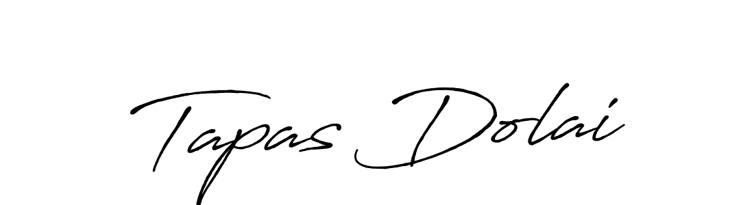 Use a signature maker to create a handwritten signature online. With this signature software, you can design (Antro_Vectra_Bolder) your own signature for name Tapas Dolai. Tapas Dolai signature style 7 images and pictures png
