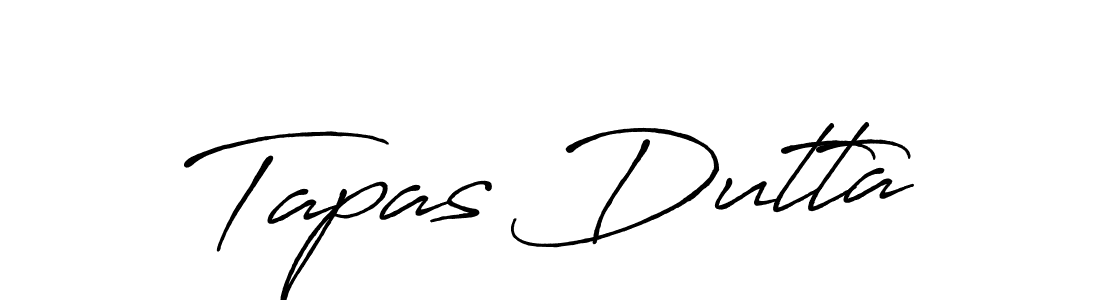 Create a beautiful signature design for name Tapas Dutta. With this signature (Antro_Vectra_Bolder) fonts, you can make a handwritten signature for free. Tapas Dutta signature style 7 images and pictures png