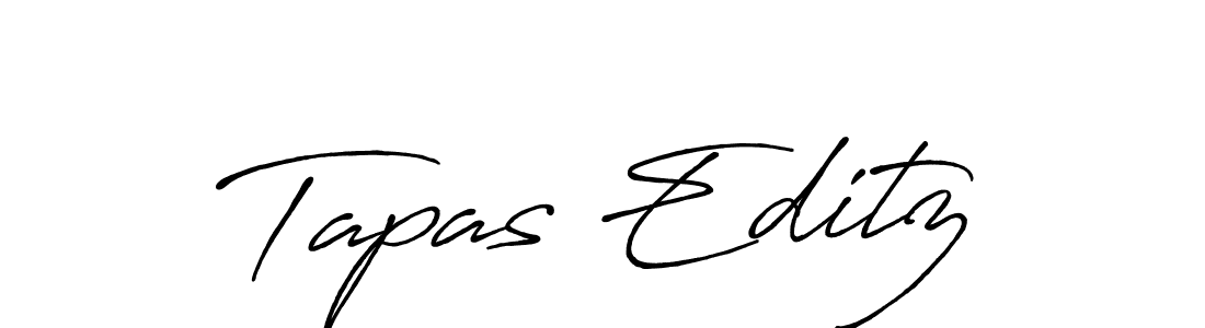 Check out images of Autograph of Tapas Editz name. Actor Tapas Editz Signature Style. Antro_Vectra_Bolder is a professional sign style online. Tapas Editz signature style 7 images and pictures png