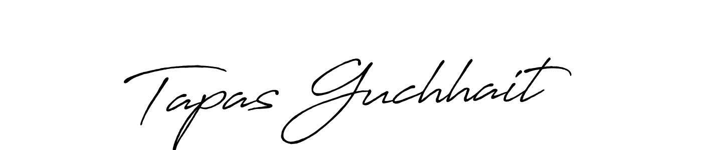 How to make Tapas Guchhait signature? Antro_Vectra_Bolder is a professional autograph style. Create handwritten signature for Tapas Guchhait name. Tapas Guchhait signature style 7 images and pictures png