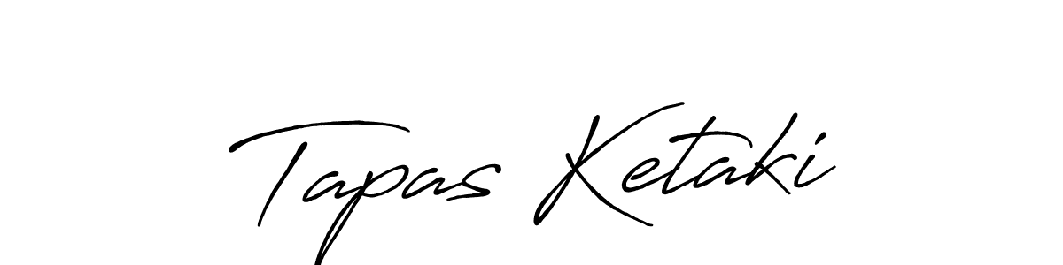 Design your own signature with our free online signature maker. With this signature software, you can create a handwritten (Antro_Vectra_Bolder) signature for name Tapas Ketaki. Tapas Ketaki signature style 7 images and pictures png
