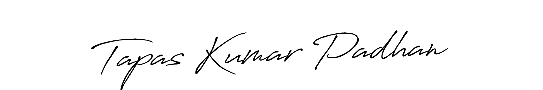 Create a beautiful signature design for name Tapas Kumar Padhan. With this signature (Antro_Vectra_Bolder) fonts, you can make a handwritten signature for free. Tapas Kumar Padhan signature style 7 images and pictures png