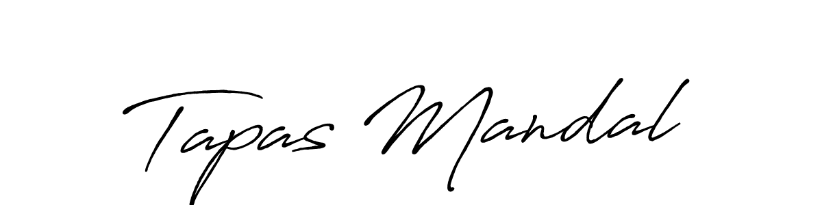 Make a beautiful signature design for name Tapas Mandal. With this signature (Antro_Vectra_Bolder) style, you can create a handwritten signature for free. Tapas Mandal signature style 7 images and pictures png