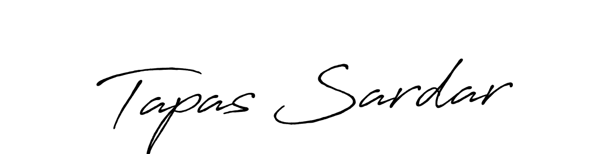 Make a beautiful signature design for name Tapas Sardar. With this signature (Antro_Vectra_Bolder) style, you can create a handwritten signature for free. Tapas Sardar signature style 7 images and pictures png