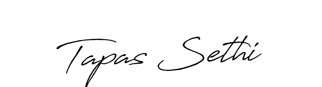 Tapas Sethi stylish signature style. Best Handwritten Sign (Antro_Vectra_Bolder) for my name. Handwritten Signature Collection Ideas for my name Tapas Sethi. Tapas Sethi signature style 7 images and pictures png