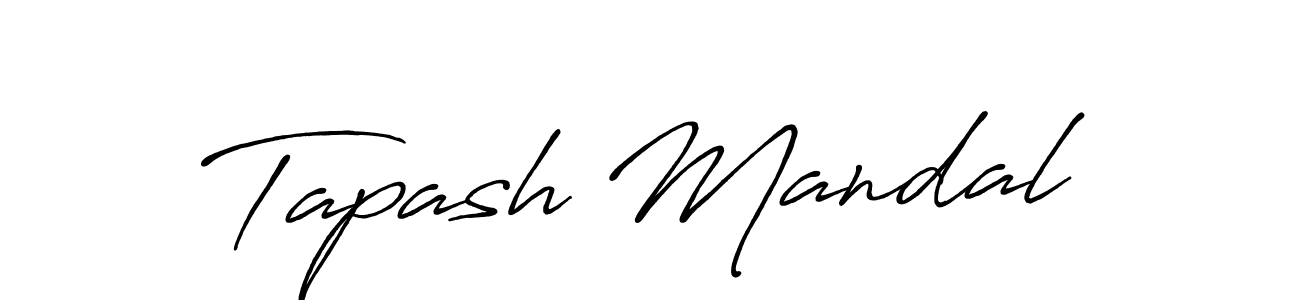 Create a beautiful signature design for name Tapash Mandal. With this signature (Antro_Vectra_Bolder) fonts, you can make a handwritten signature for free. Tapash Mandal signature style 7 images and pictures png