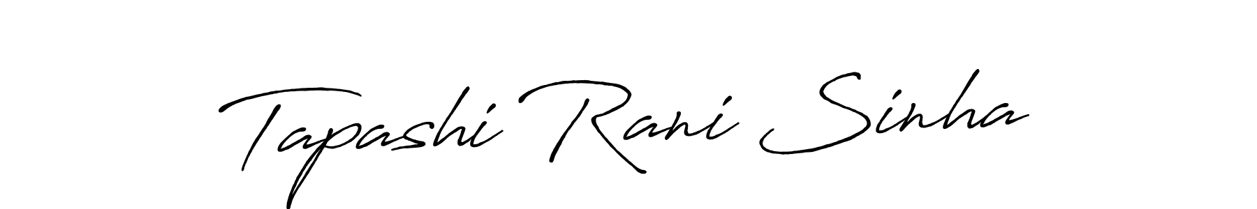 How to make Tapashi Rani Sinha name signature. Use Antro_Vectra_Bolder style for creating short signs online. This is the latest handwritten sign. Tapashi Rani Sinha signature style 7 images and pictures png