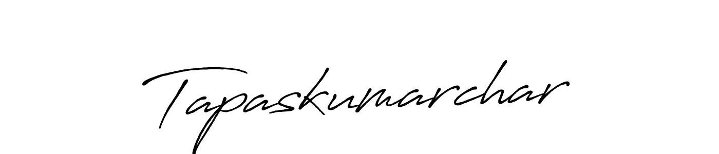 Use a signature maker to create a handwritten signature online. With this signature software, you can design (Antro_Vectra_Bolder) your own signature for name Tapaskumarchar. Tapaskumarchar signature style 7 images and pictures png