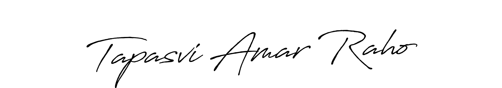 It looks lik you need a new signature style for name Tapasvi Amar Raho. Design unique handwritten (Antro_Vectra_Bolder) signature with our free signature maker in just a few clicks. Tapasvi Amar Raho signature style 7 images and pictures png