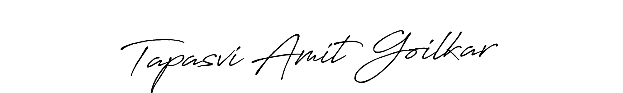 Make a beautiful signature design for name Tapasvi Amit Goilkar. Use this online signature maker to create a handwritten signature for free. Tapasvi Amit Goilkar signature style 7 images and pictures png