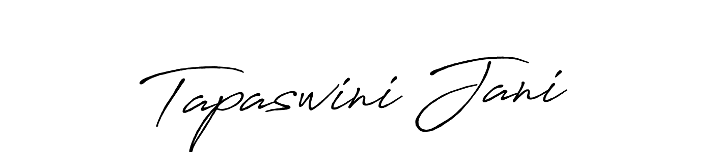 if you are searching for the best signature style for your name Tapaswini Jani. so please give up your signature search. here we have designed multiple signature styles  using Antro_Vectra_Bolder. Tapaswini Jani signature style 7 images and pictures png