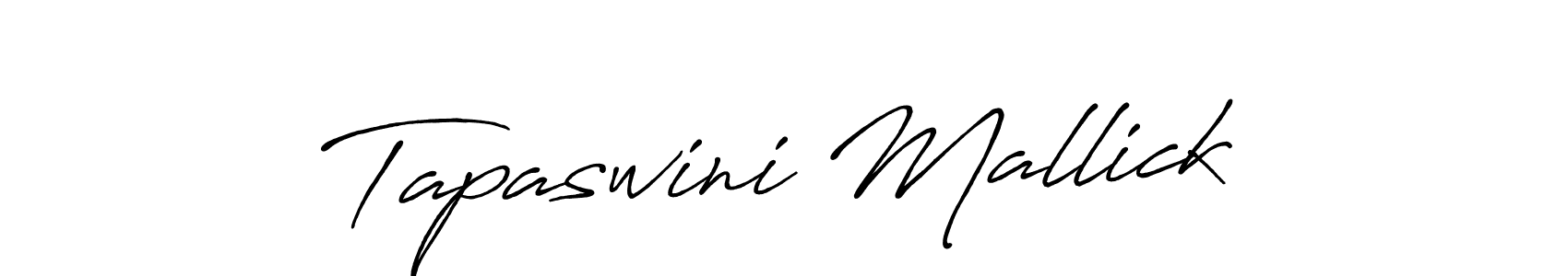 Make a beautiful signature design for name Tapaswini Mallick. With this signature (Antro_Vectra_Bolder) style, you can create a handwritten signature for free. Tapaswini Mallick signature style 7 images and pictures png