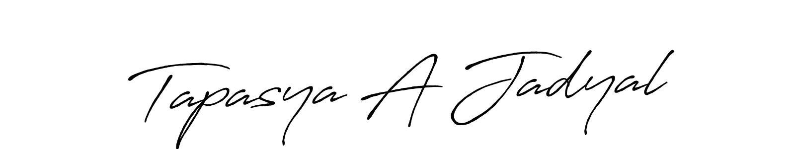 It looks lik you need a new signature style for name Tapasya A Jadyal. Design unique handwritten (Antro_Vectra_Bolder) signature with our free signature maker in just a few clicks. Tapasya A Jadyal signature style 7 images and pictures png