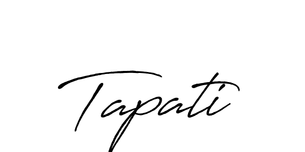 Use a signature maker to create a handwritten signature online. With this signature software, you can design (Antro_Vectra_Bolder) your own signature for name Tapati. Tapati signature style 7 images and pictures png