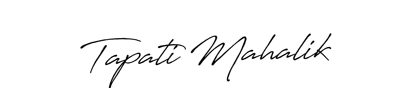 Use a signature maker to create a handwritten signature online. With this signature software, you can design (Antro_Vectra_Bolder) your own signature for name Tapati Mahalik. Tapati Mahalik signature style 7 images and pictures png