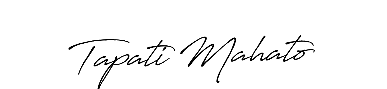 Tapati Mahato stylish signature style. Best Handwritten Sign (Antro_Vectra_Bolder) for my name. Handwritten Signature Collection Ideas for my name Tapati Mahato. Tapati Mahato signature style 7 images and pictures png