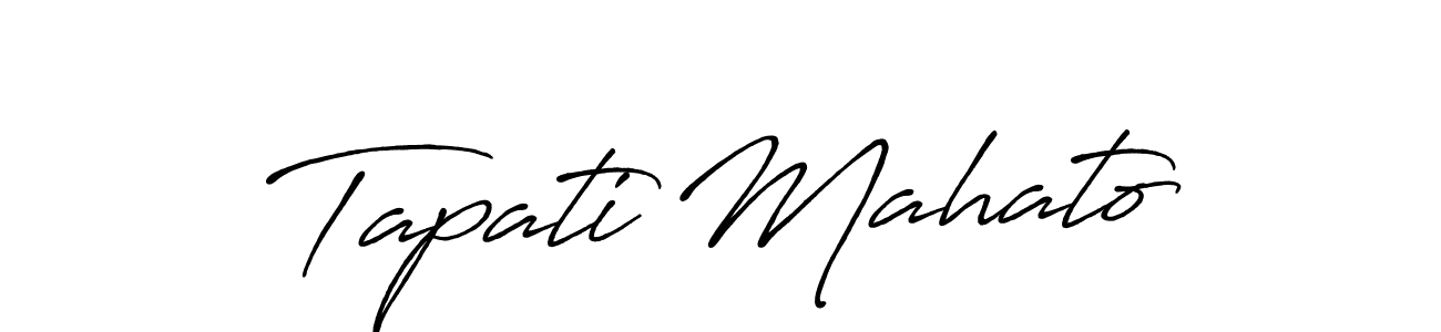 Tapati Mahato stylish signature style. Best Handwritten Sign (Antro_Vectra_Bolder) for my name. Handwritten Signature Collection Ideas for my name Tapati Mahato. Tapati Mahato signature style 7 images and pictures png