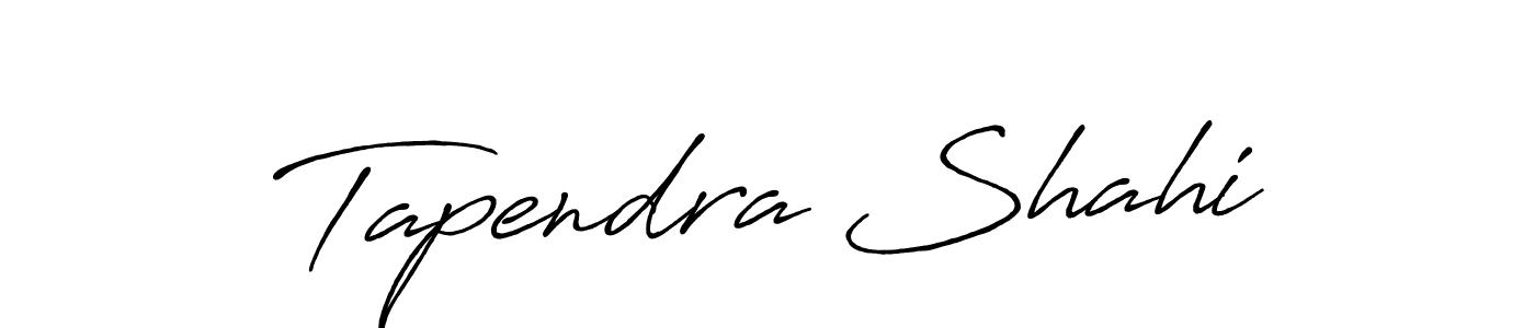Tapendra Shahi stylish signature style. Best Handwritten Sign (Antro_Vectra_Bolder) for my name. Handwritten Signature Collection Ideas for my name Tapendra Shahi. Tapendra Shahi signature style 7 images and pictures png