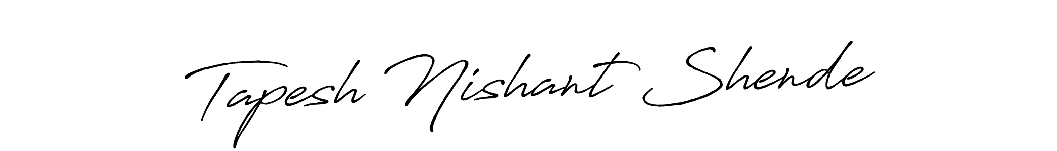 You can use this online signature creator to create a handwritten signature for the name Tapesh Nishant Shende. This is the best online autograph maker. Tapesh Nishant Shende signature style 7 images and pictures png