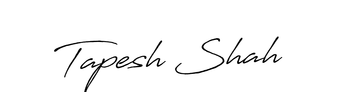 Design your own signature with our free online signature maker. With this signature software, you can create a handwritten (Antro_Vectra_Bolder) signature for name Tapesh Shah. Tapesh Shah signature style 7 images and pictures png