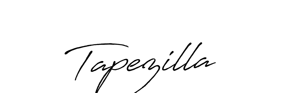 Make a beautiful signature design for name Tapezilla. With this signature (Antro_Vectra_Bolder) style, you can create a handwritten signature for free. Tapezilla signature style 7 images and pictures png