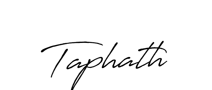 How to make Taphath signature? Antro_Vectra_Bolder is a professional autograph style. Create handwritten signature for Taphath name. Taphath signature style 7 images and pictures png