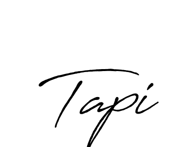 Make a beautiful signature design for name Tapi. With this signature (Antro_Vectra_Bolder) style, you can create a handwritten signature for free. Tapi signature style 7 images and pictures png