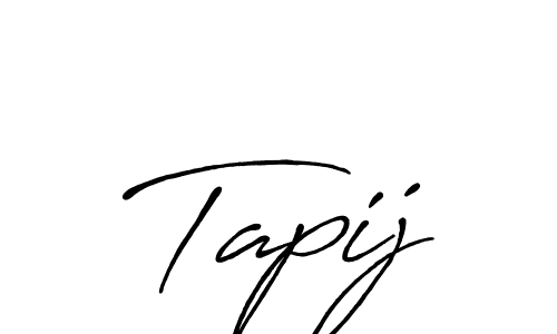 Design your own signature with our free online signature maker. With this signature software, you can create a handwritten (Antro_Vectra_Bolder) signature for name Tapij. Tapij signature style 7 images and pictures png