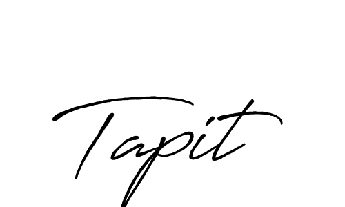 How to make Tapit signature? Antro_Vectra_Bolder is a professional autograph style. Create handwritten signature for Tapit name. Tapit signature style 7 images and pictures png