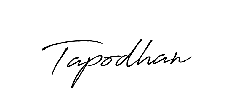 Make a beautiful signature design for name Tapodhan. With this signature (Antro_Vectra_Bolder) style, you can create a handwritten signature for free. Tapodhan signature style 7 images and pictures png
