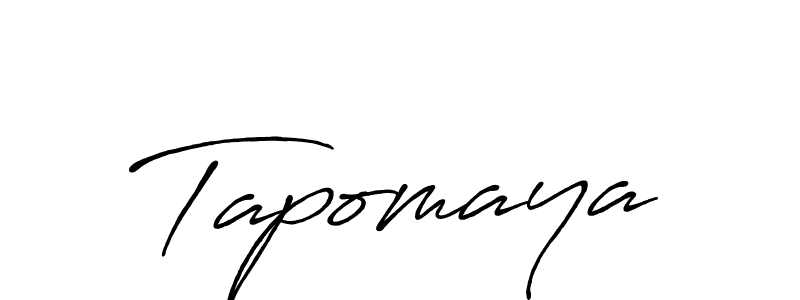 How to make Tapomaya signature? Antro_Vectra_Bolder is a professional autograph style. Create handwritten signature for Tapomaya name. Tapomaya signature style 7 images and pictures png