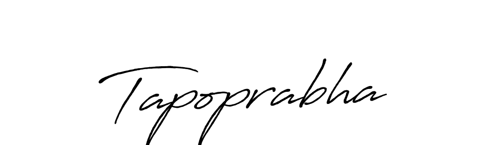 Use a signature maker to create a handwritten signature online. With this signature software, you can design (Antro_Vectra_Bolder) your own signature for name Tapoprabha. Tapoprabha signature style 7 images and pictures png