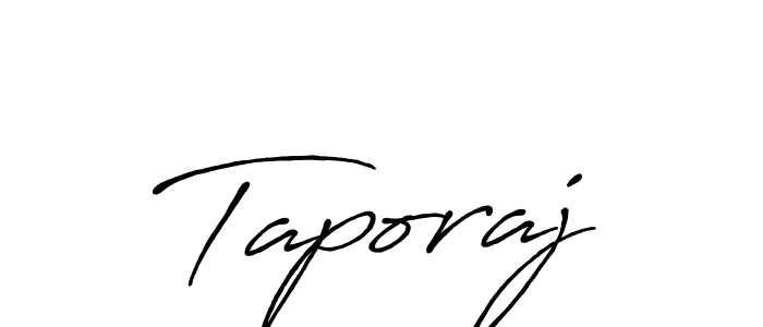 Make a beautiful signature design for name Taporaj. With this signature (Antro_Vectra_Bolder) style, you can create a handwritten signature for free. Taporaj signature style 7 images and pictures png