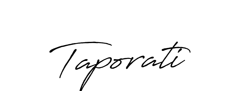 Use a signature maker to create a handwritten signature online. With this signature software, you can design (Antro_Vectra_Bolder) your own signature for name Taporati. Taporati signature style 7 images and pictures png