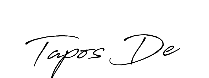 Tapos De stylish signature style. Best Handwritten Sign (Antro_Vectra_Bolder) for my name. Handwritten Signature Collection Ideas for my name Tapos De. Tapos De signature style 7 images and pictures png