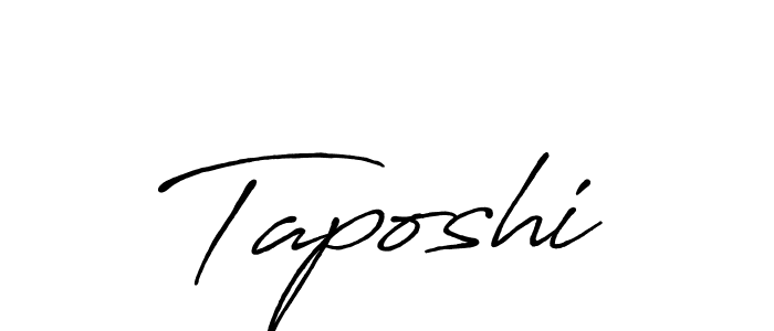 How to make Taposhi signature? Antro_Vectra_Bolder is a professional autograph style. Create handwritten signature for Taposhi name. Taposhi signature style 7 images and pictures png