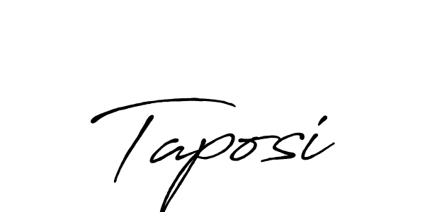 Design your own signature with our free online signature maker. With this signature software, you can create a handwritten (Antro_Vectra_Bolder) signature for name Taposi. Taposi signature style 7 images and pictures png