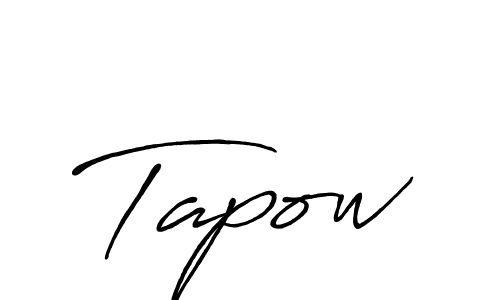 How to make Tapow signature? Antro_Vectra_Bolder is a professional autograph style. Create handwritten signature for Tapow name. Tapow signature style 7 images and pictures png