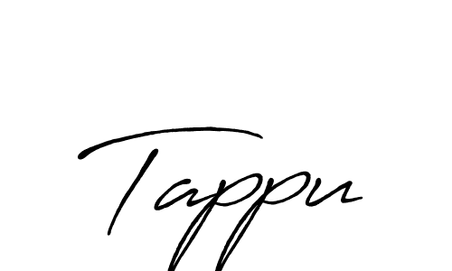 How to make Tappu signature? Antro_Vectra_Bolder is a professional autograph style. Create handwritten signature for Tappu name. Tappu signature style 7 images and pictures png