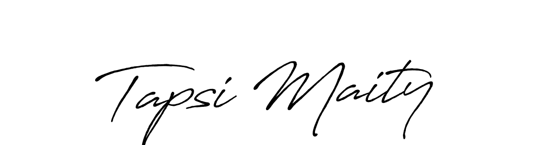 Tapsi Maity stylish signature style. Best Handwritten Sign (Antro_Vectra_Bolder) for my name. Handwritten Signature Collection Ideas for my name Tapsi Maity. Tapsi Maity signature style 7 images and pictures png