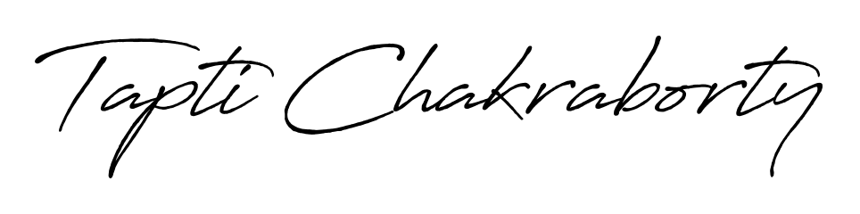 A timeless handwritten aesthetic for Tapti Chakraborty. The Antro_Vectra_Bolder font gives your signature a handcrafted feel with natural curves. Tapti Chakraborty signature style 7 images and pictures png