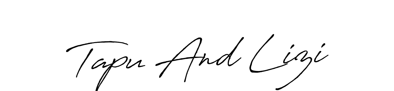You can use this online signature creator to create a handwritten signature for the name Tapu And Lizi. This is the best online autograph maker. Tapu And Lizi signature style 7 images and pictures png
