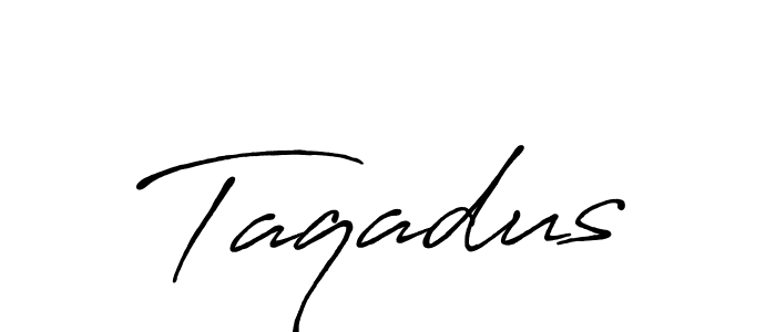 Once you've used our free online signature maker to create your best signature Antro_Vectra_Bolder style, it's time to enjoy all of the benefits that Taqadus name signing documents. Taqadus signature style 7 images and pictures png