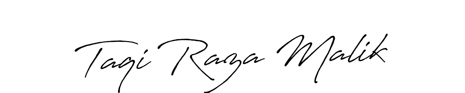 Make a short Taqi Raza Malik signature style. Manage your documents anywhere anytime using Antro_Vectra_Bolder. Create and add eSignatures, submit forms, share and send files easily. Taqi Raza Malik signature style 7 images and pictures png