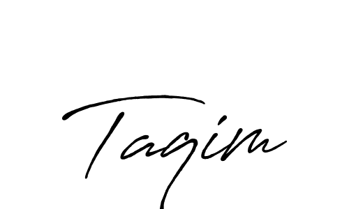 Create a beautiful signature design for name Taqim. With this signature (Antro_Vectra_Bolder) fonts, you can make a handwritten signature for free. Taqim signature style 7 images and pictures png