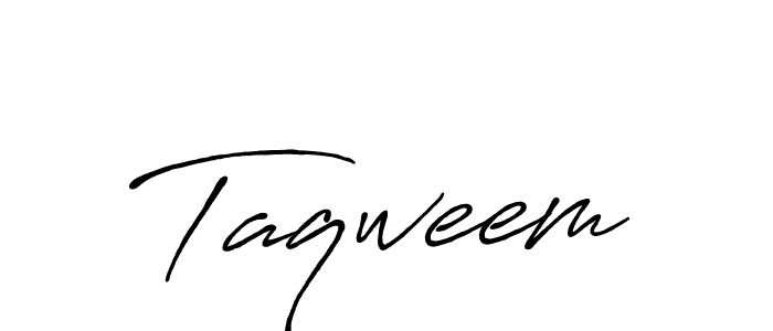 Taqweem stylish signature style. Best Handwritten Sign (Antro_Vectra_Bolder) for my name. Handwritten Signature Collection Ideas for my name Taqweem. Taqweem signature style 7 images and pictures png