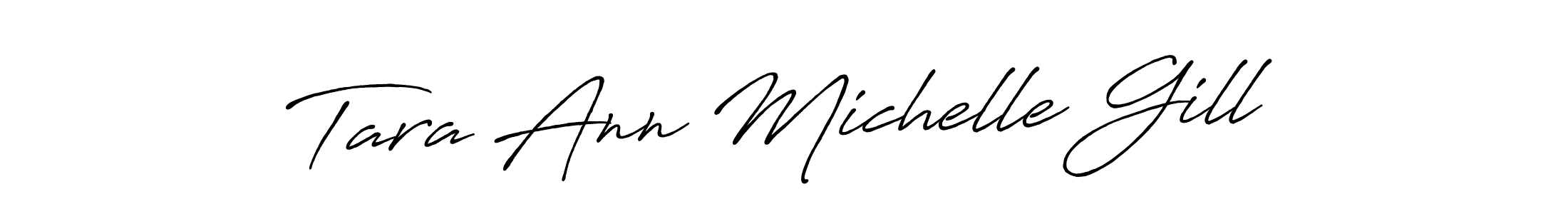 You should practise on your own different ways (Antro_Vectra_Bolder) to write your name (Tara Ann Michelle Gill) in signature. don't let someone else do it for you. Tara Ann Michelle Gill signature style 7 images and pictures png