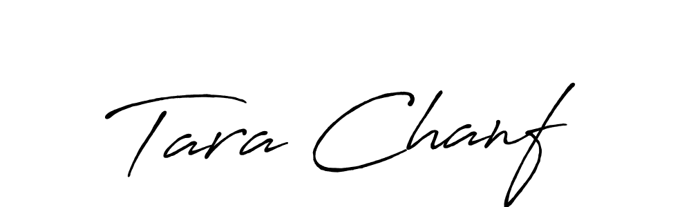 Use a signature maker to create a handwritten signature online. With this signature software, you can design (Antro_Vectra_Bolder) your own signature for name Tara Chanf. Tara Chanf signature style 7 images and pictures png
